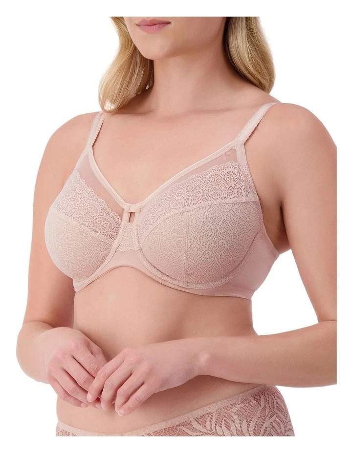 Sheer with Underwire Bra in Pink image 3