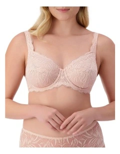 Essential Lace Balconette Underwire Bra in Nude Pink