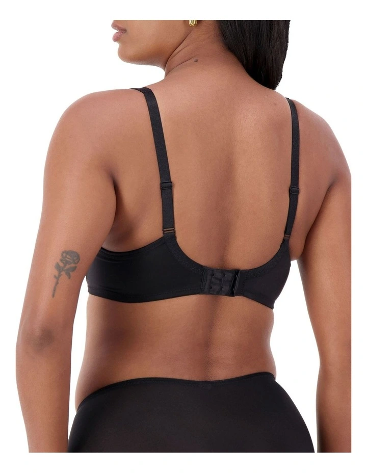 Lacy Minimiser Bra in Black image 2