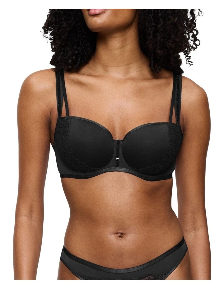 Palina Moonlight Kiss Style Lab Wired Padded Bra in Black image 1