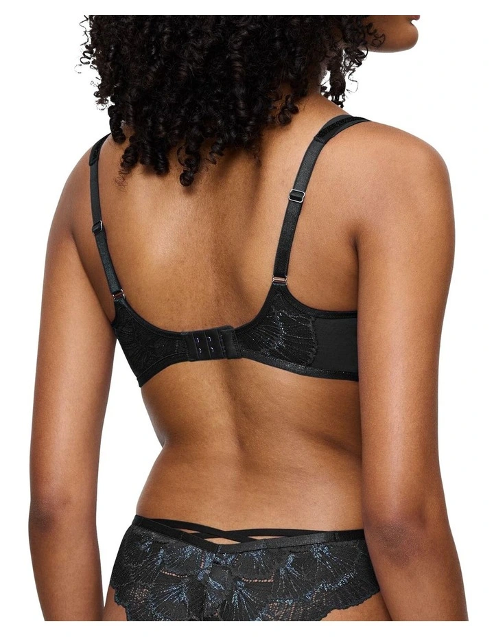 Palina Moonlight Kiss Style Lab Wired Padded Bra in Black image 2