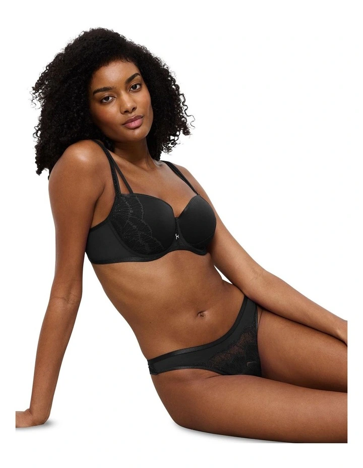 Palina Moonlight Kiss Style Lab Wired Padded Bra in Black image 4