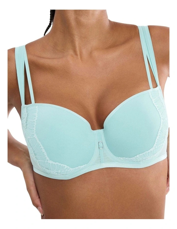 Palina Moonlight Kiss Wired Padded Bra in Capri Blue image 3