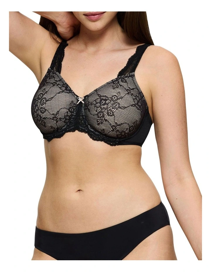 Contouring Sensation Minimiser Bra in Black image 1