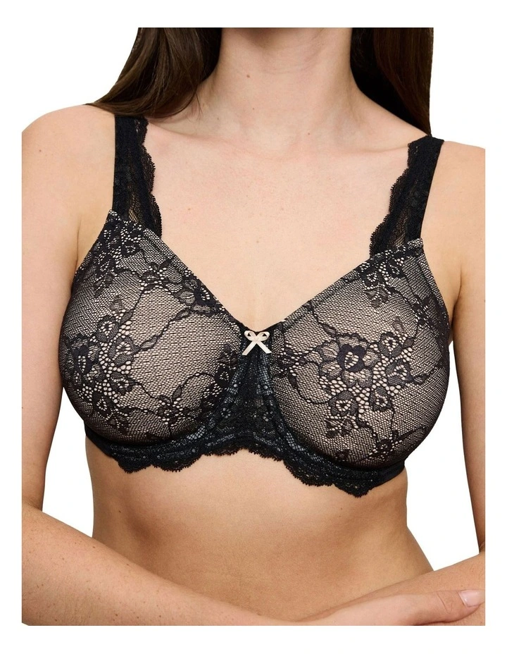 Contouring Sensation Minimiser Bra in Black image 3