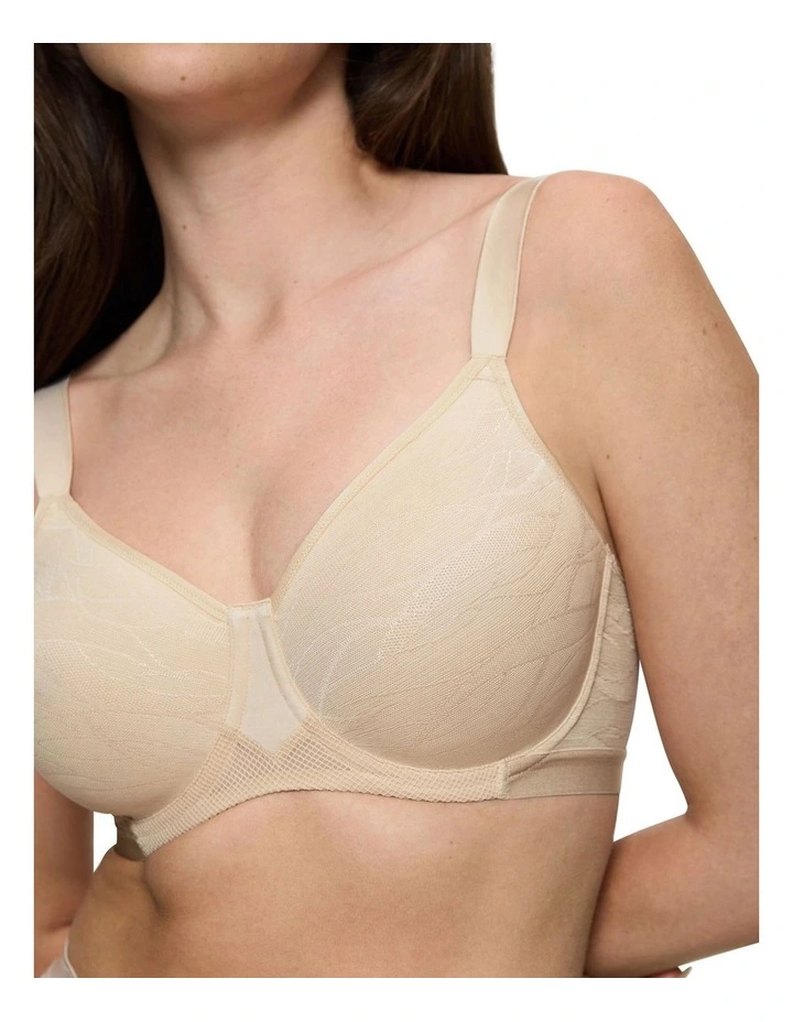 Airy Sensation Minimiser Bra in Nude Beige image 2