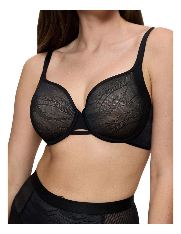 Airy Sensation T-Shirt Bra in Black image 3