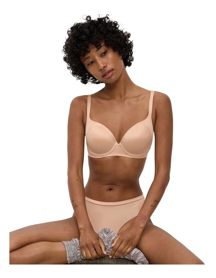 Body Make-Up Soft Touch Padded Bra in Beige image 4