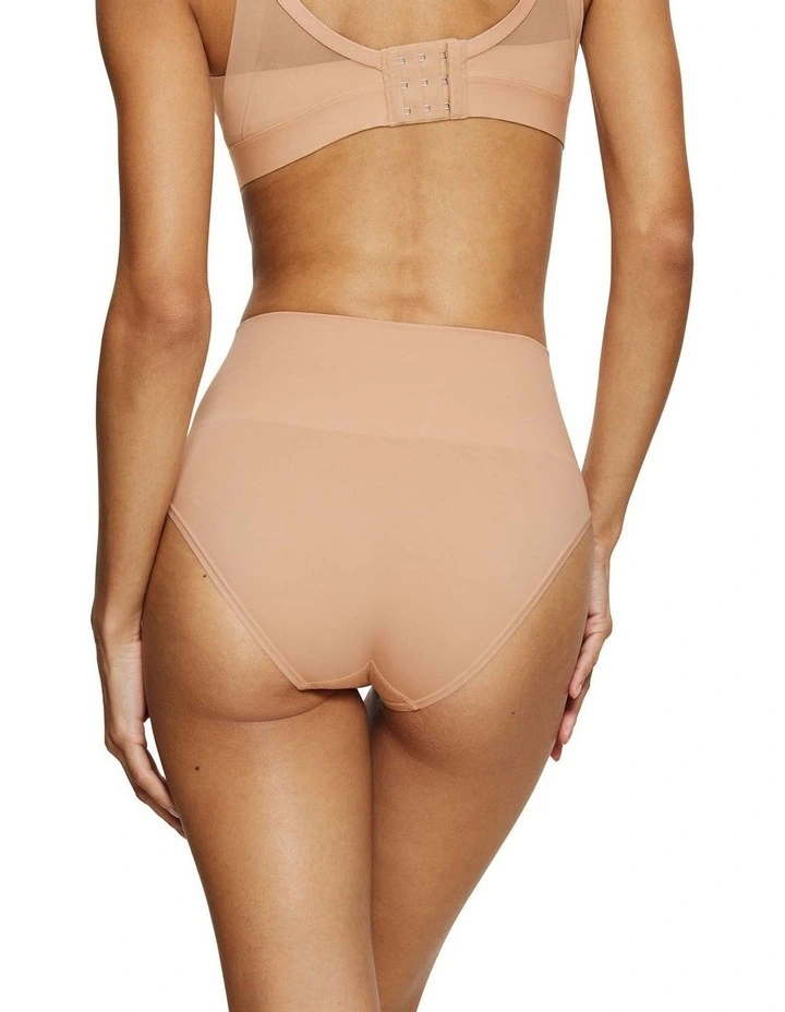 Soft Sculpt Bandeau Maxi Brief in Beige image 2