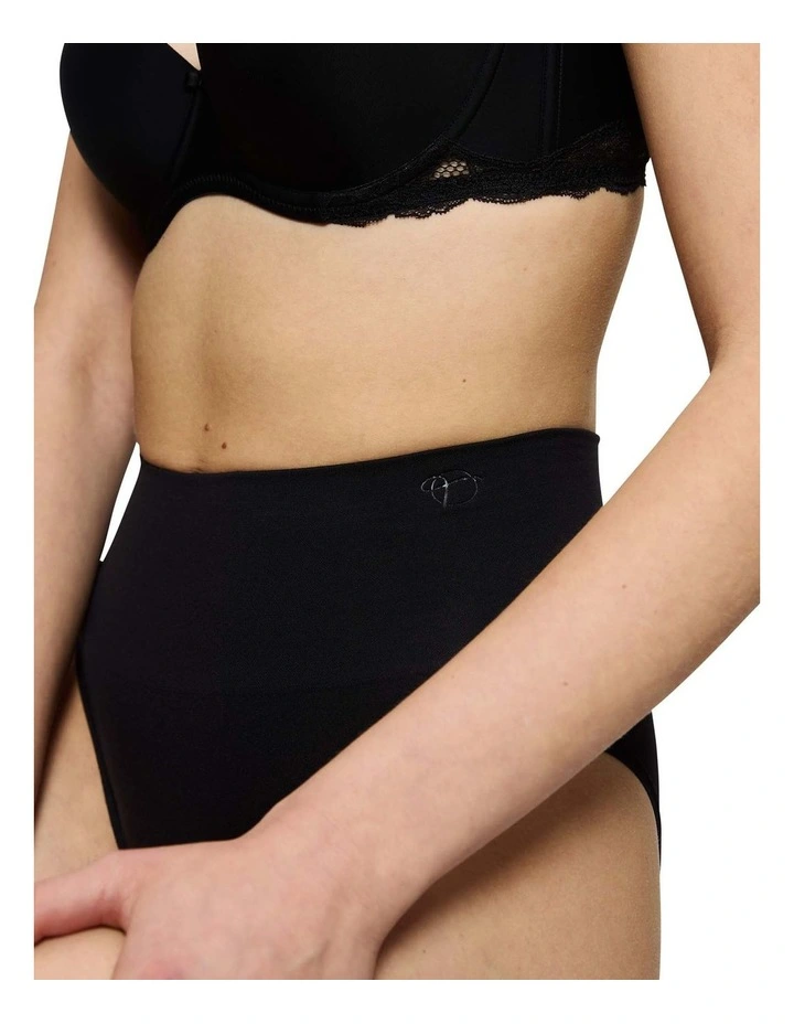 Soft Sculpt Bandeau Maxi Brief in Black image 3