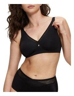 True Shape Sensation Wirefree Minimiser Bra in Black