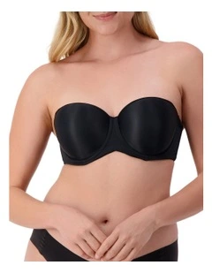Beautiful Silhouette Strapless Bra in Black