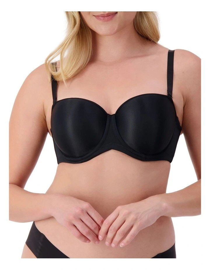 Beautiful Silhouette Strapless Bra in Black image 2