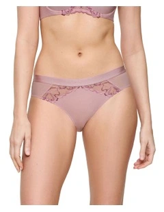 Wild Azalea Floral Tai Brief in Dusty Pink