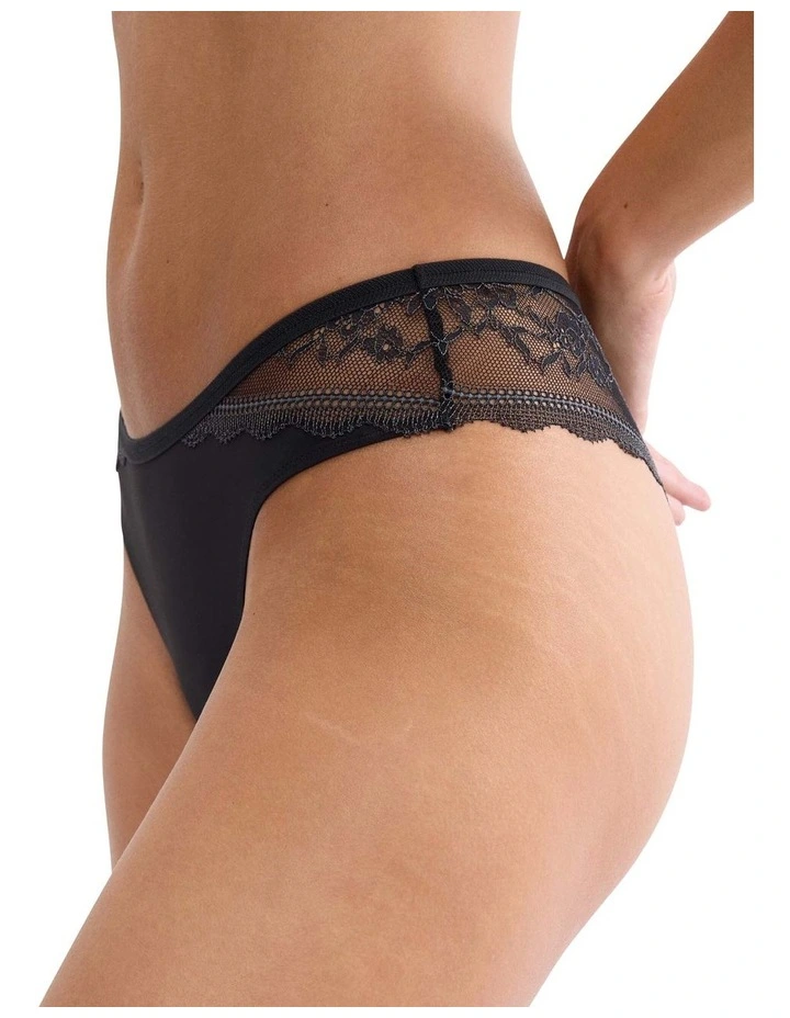 Comfort Allure Brazilian Brief in Black image 3