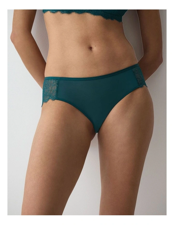 Amourette Sparkle Hipster Brief in Teal Green image 1