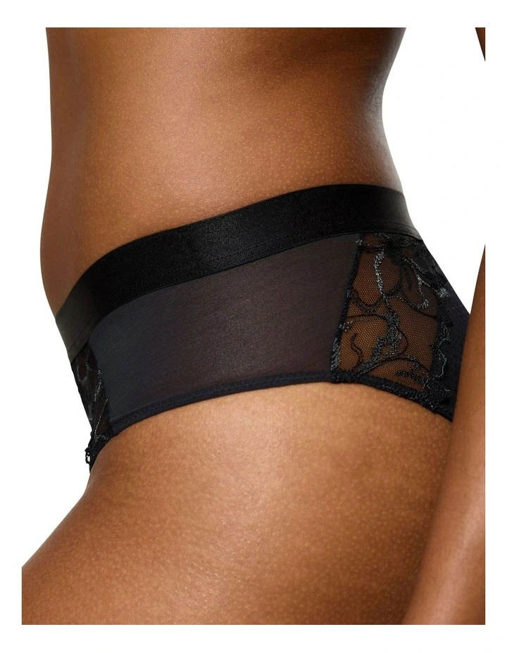 Wild Azalea Florale Tai Brief in Black image 3