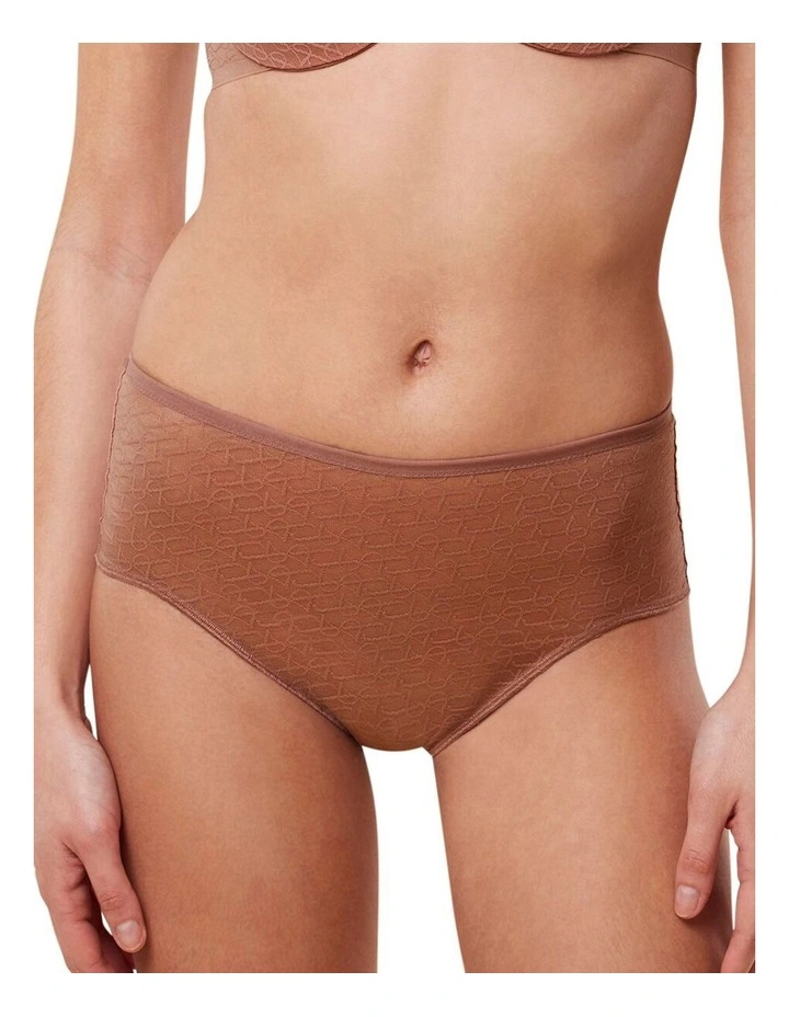 Signature Sheer Maxi Brief in Toasted Almond image 1