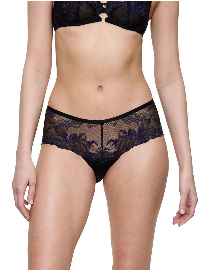 Wild Gardenia Maxi Brief in Black image 1