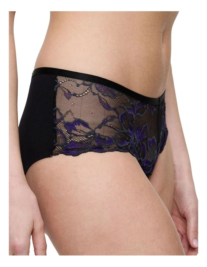 Wild Gardenia Maxi Brief in Black image 3