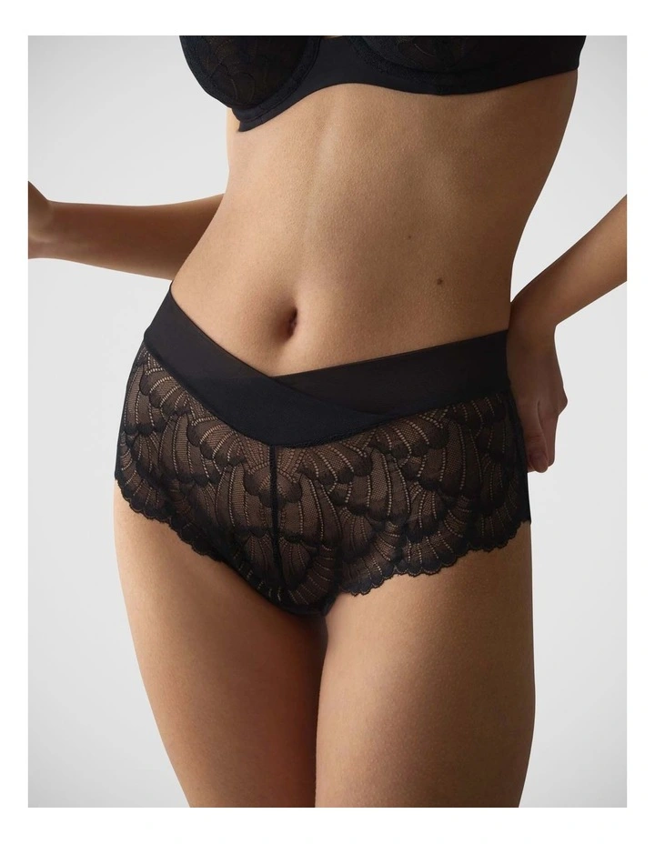 Love in Lace Short Brief in Black image 3
