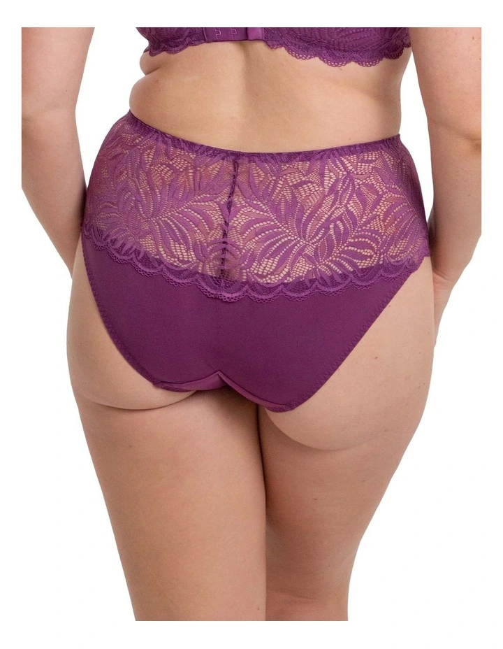 Essential Lace Maxi Brief in Purple image 2