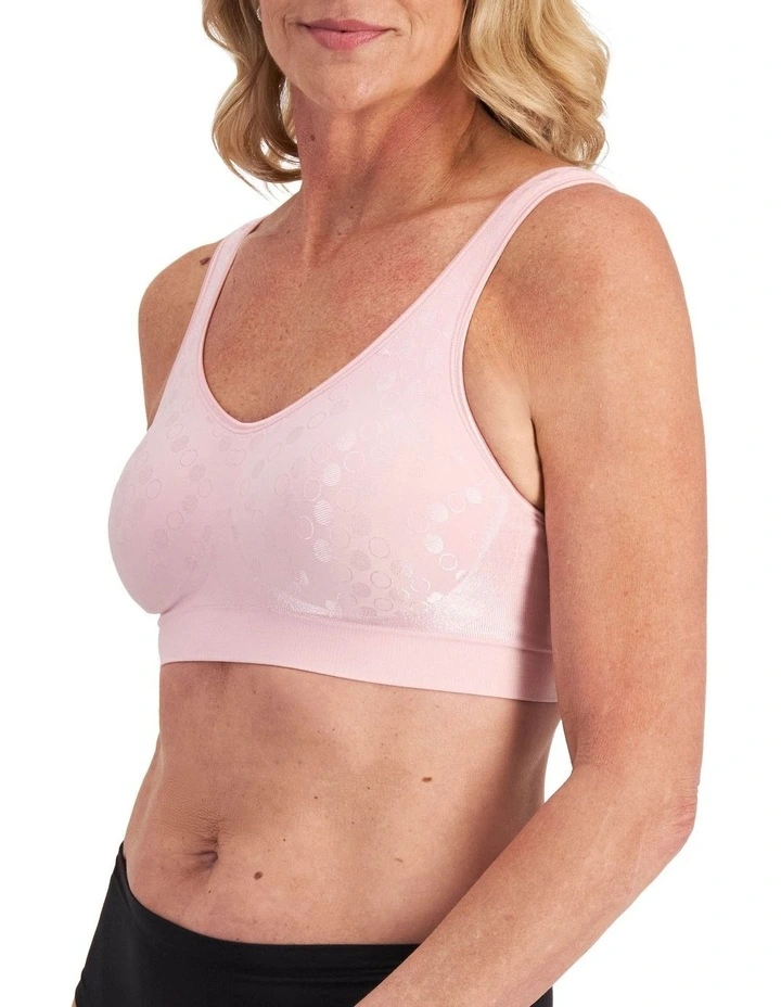 Comfort Revolution Contour Wirefree Bra in Gentle Peach image 2
