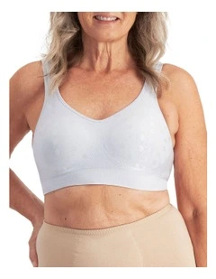 Comfort Revolution Contour Wirefree Bra in Blue Oyster