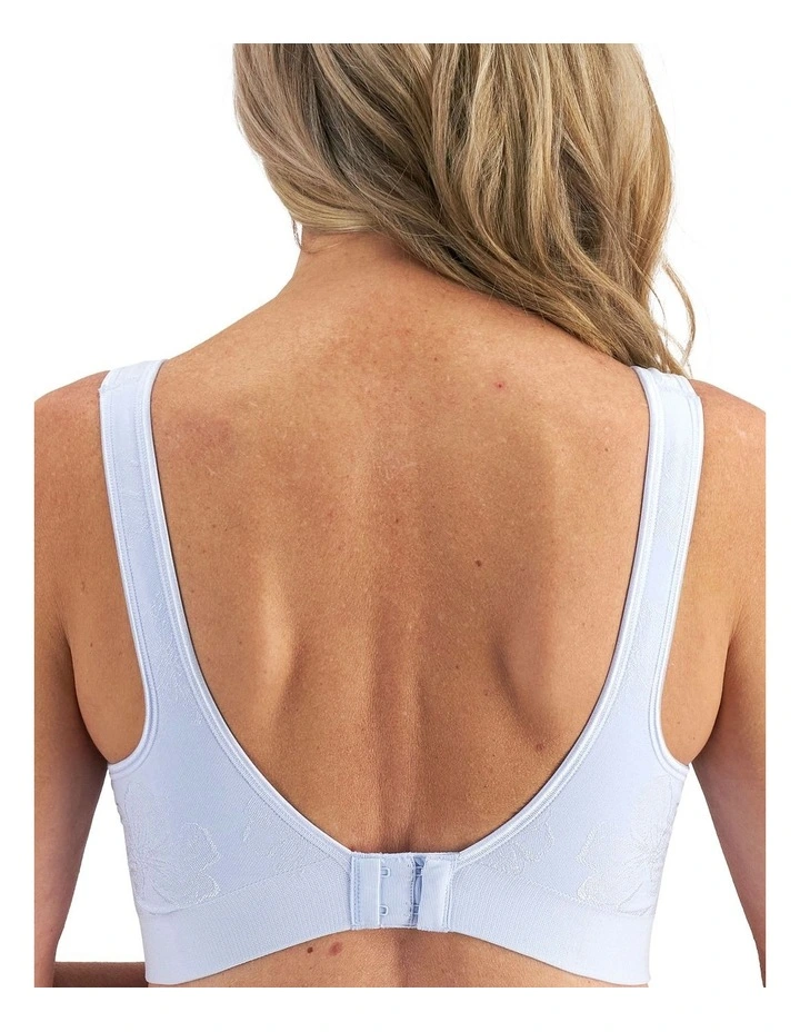 Contour Wirefree Bra in Blue Floral image 3