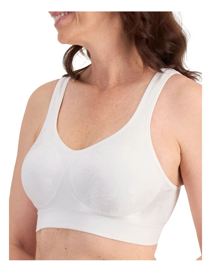 Comfort Revolution Contour Wirefree Bra in White image 2