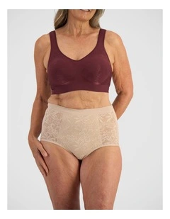 Comfort Revolution Contour Wirefree Bra in Red Wine