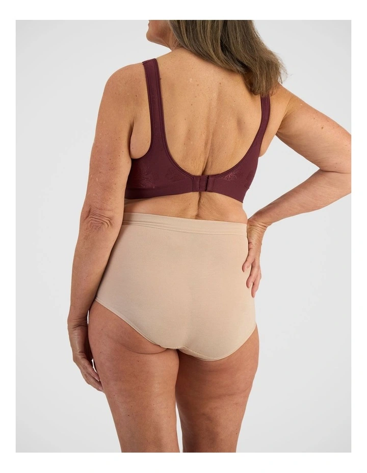 Comfort Revolution Contour Wirefree Bra in Red Wine image 2