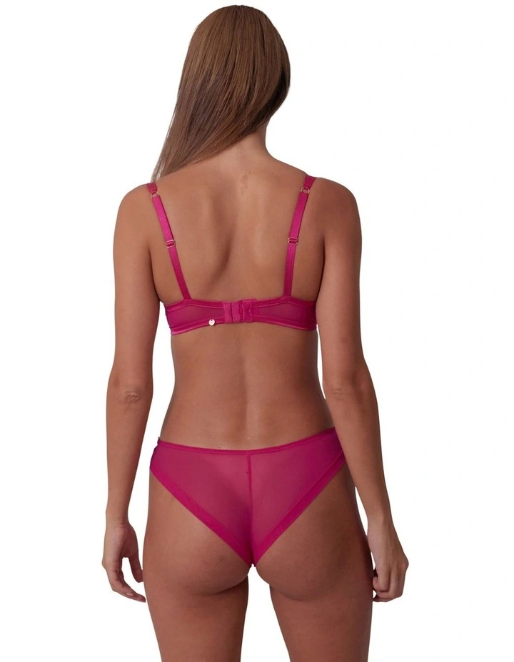 Be Mine Unlined Demi Bra in Pink image 2