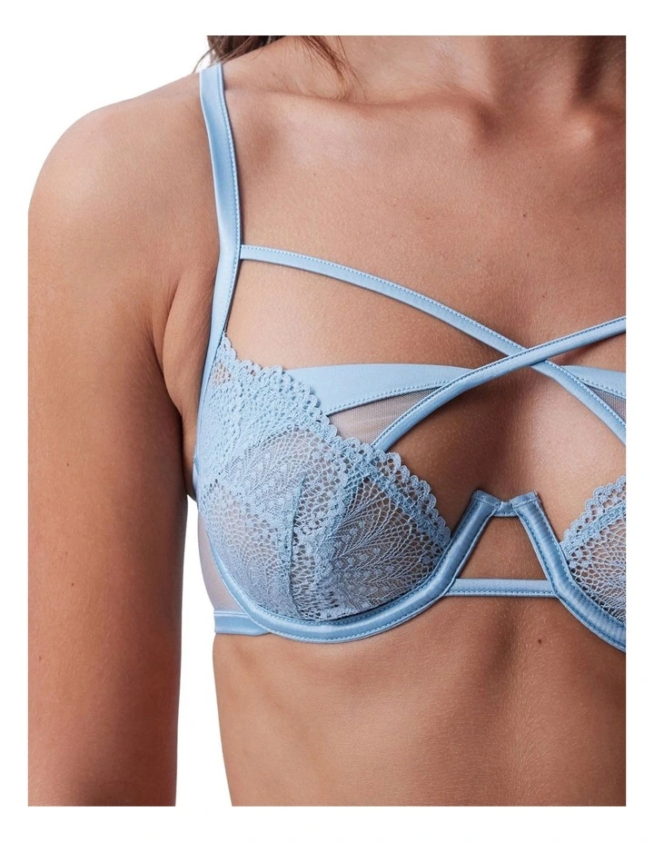 Night Games Just Another Fling Unlined & String Set in Light Blue image 4