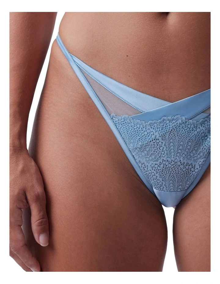 Night Games Just Another Fling Unlined & String Set in Light Blue image 5