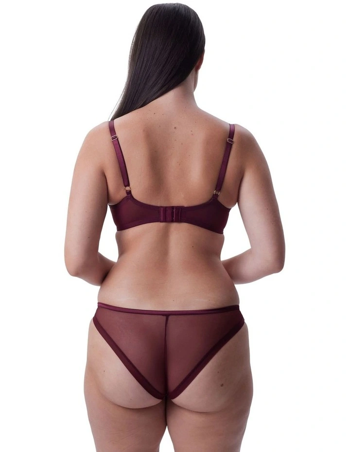 Edelweis Lightly Lined Bra in Berry image 3