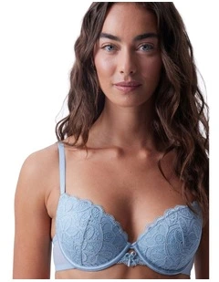 Dulcie Push Up Bra in Light Blue