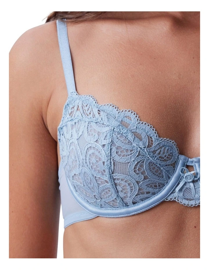 Dulcie Unlined Bra in Light Blue image 6