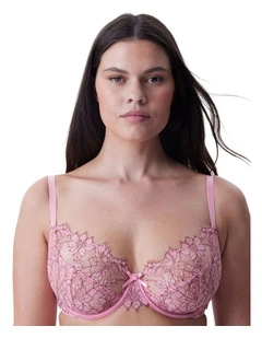 Chantalle Unlined Demi Bra in Pink