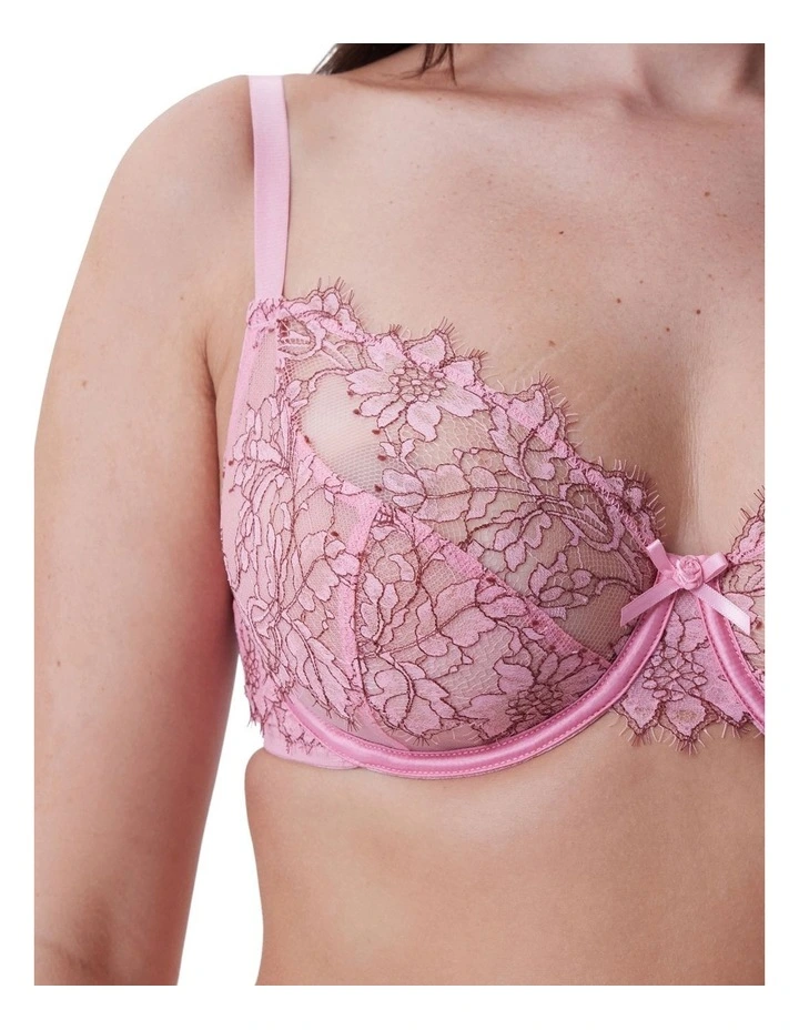 Chantalle Unlined Demi Bra in Pink image 4