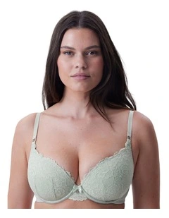 Bethany Essentials Contour Plunge Bra in Light Green
