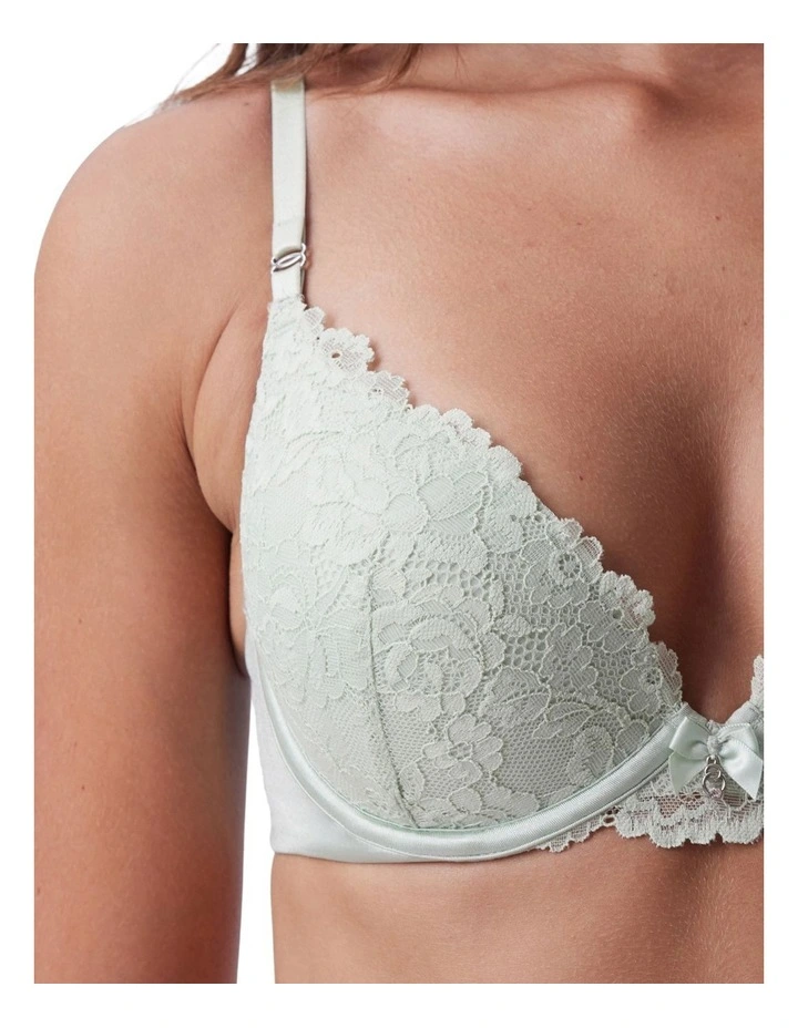 Bethany Essentials Push Up Bra in Light Green image 6