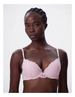 Bras n Things Bethany Essentials Contour Plunge Bra in light pink