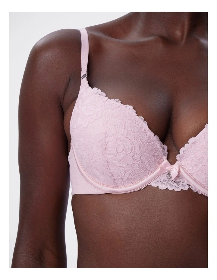 Bras n Things Bethany Essentials Contour Plunge Bra in light pink image 6