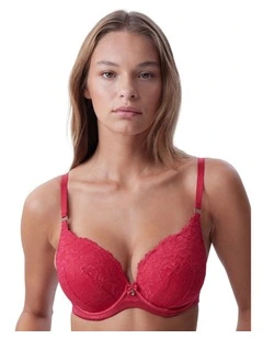 Bethany Essentials Contour Plunge Bra in Red