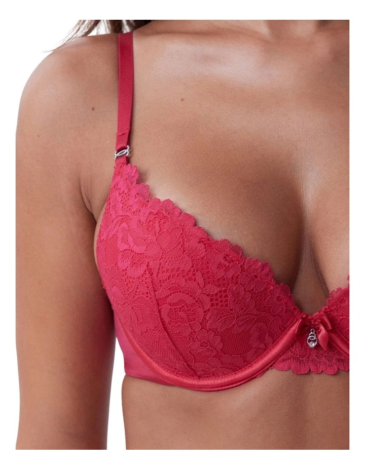 Bethany Essentials Push Up Bra in Red image 5
