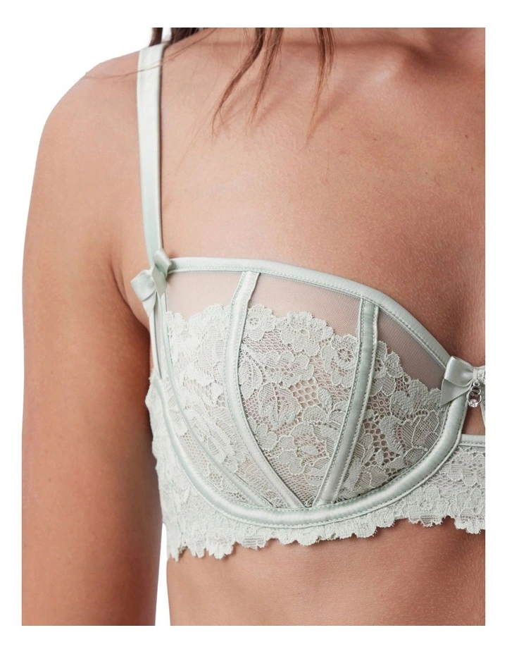 Bethany Underwire Bra in Light Green image 6