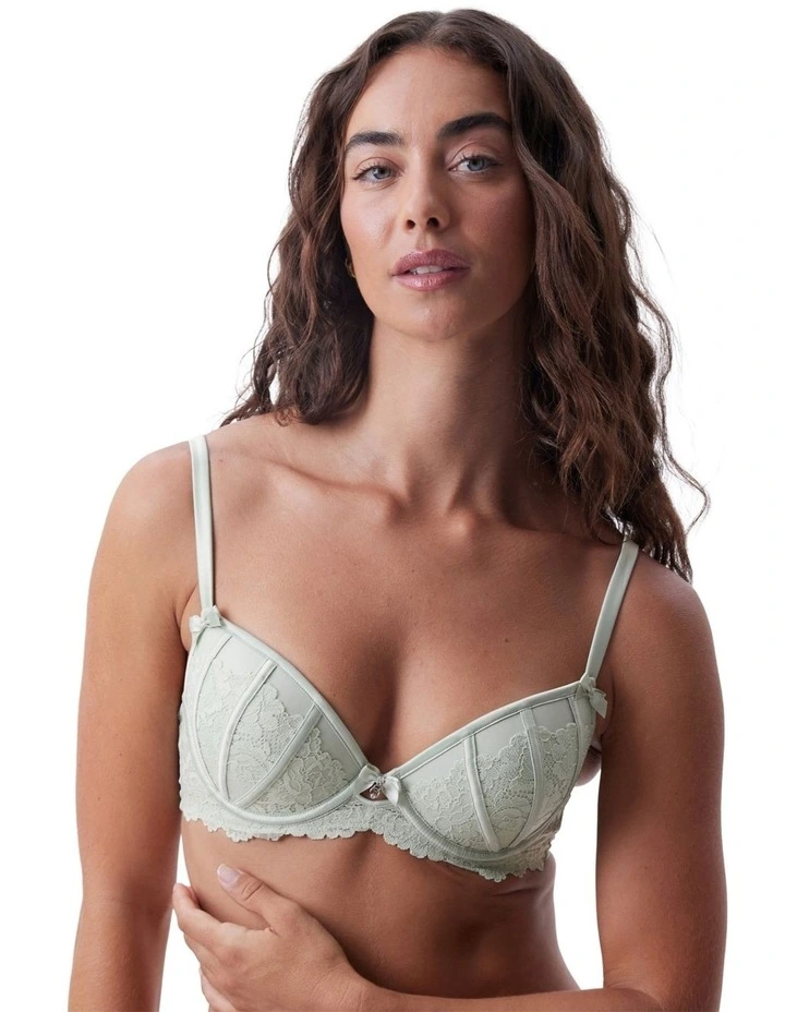 Bethany Push Up Bra in Light Green image 1