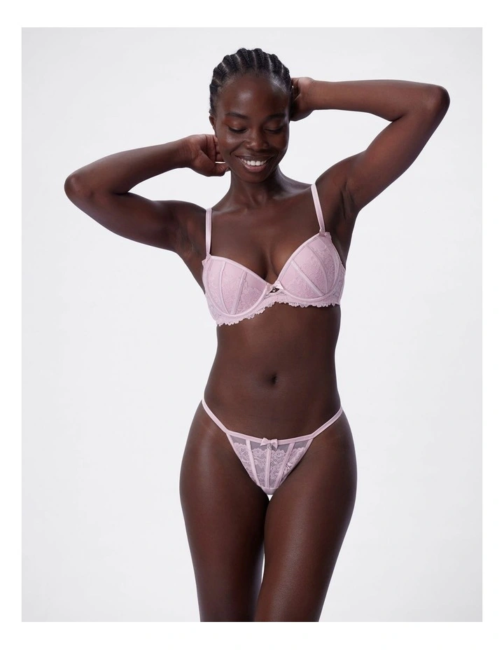 Bethany Push up Bra in Light Pink image 4