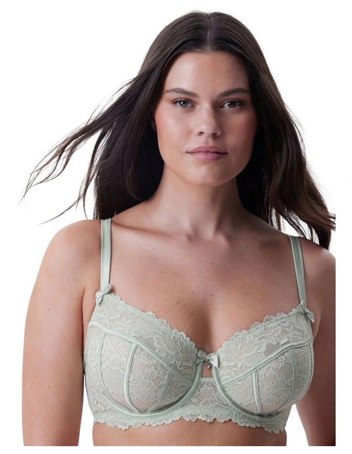 Bethany Full Cup Underwire Bra in Light Green image 1